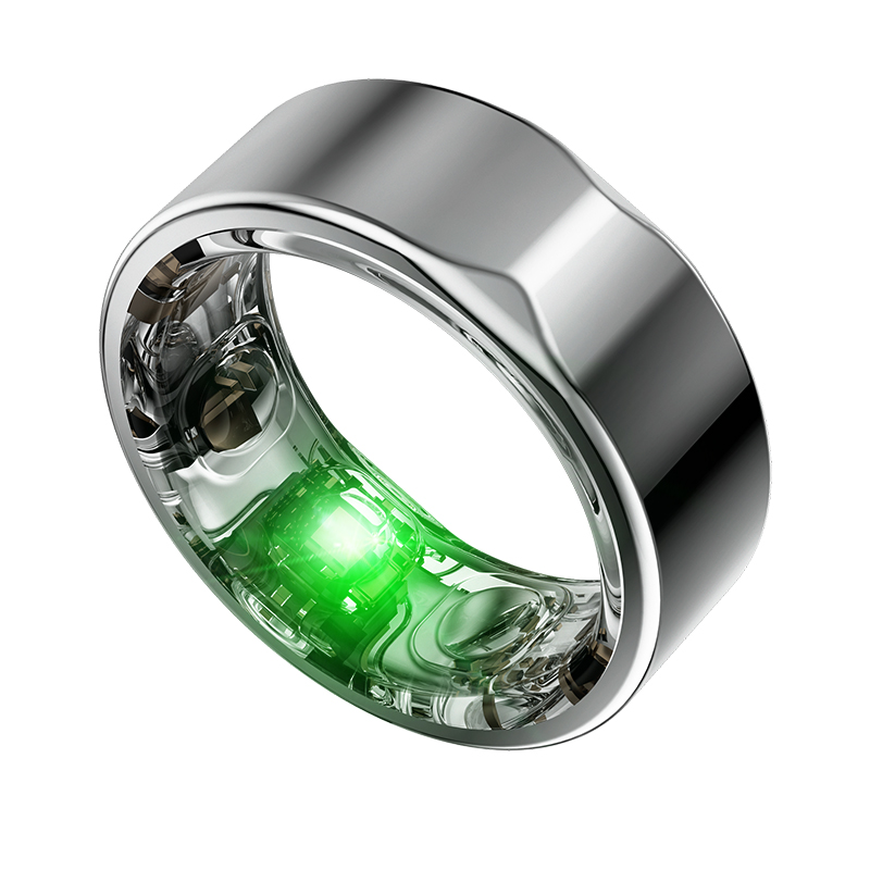 [JCRINGCARE-7-silfur] JC Ring Care - Lífsstíls Snjallhringur (Silfur, 7 (17.4 mm))