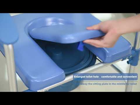 GIMA - Blue Commode Wheelchair
